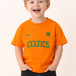 Orange Down-Shoulder Relaxed Fit T-Shirt – Premium Cotton Casual Sports Style (Unisex)