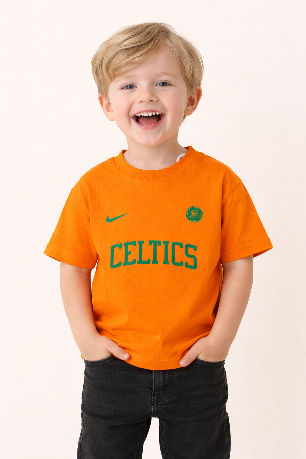 Orange Down-Shoulder Relaxed Fit T-Shirt – Premium Cotton Casual Sports Style (Unisex)